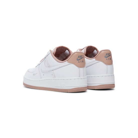Nike Womens Air Force 1 '07 Mini Jewel (White/Particle Pink/Metallic Silver)