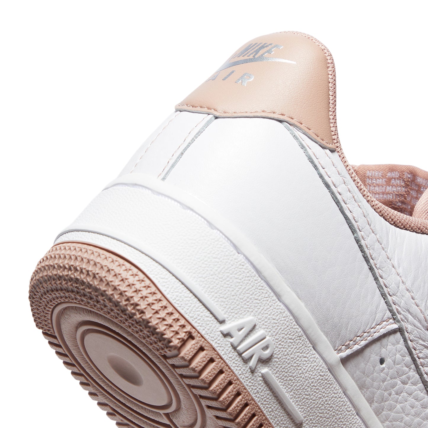 Nike Womens Air Force 1 '07 Mini Jewel (White/Particle Pink/Metallic Silver)