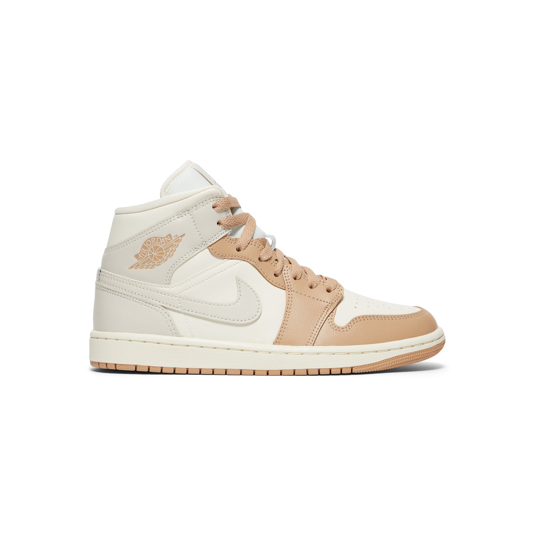Air Jordan 1 Mid Womens (Pale ivory/Light orewoood brown/Hemp/Sail)