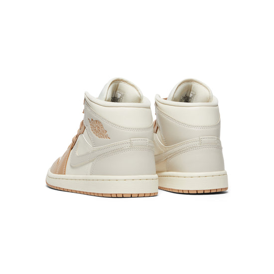 Air Jordan 1 Mid Womens (Pale Ivory/Light Orewoood Brown/Hemp/Sail)