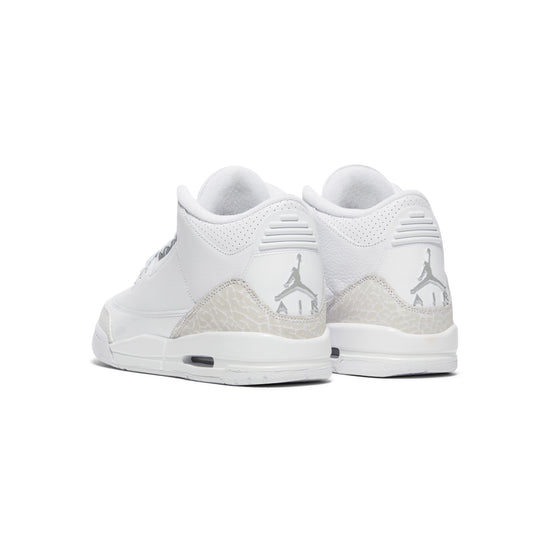 Air Jordan 3 Retro Kids (White/Metallic Silver)