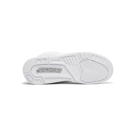 Air Jordan 3 Retro Kids (White/Metallic Silver)