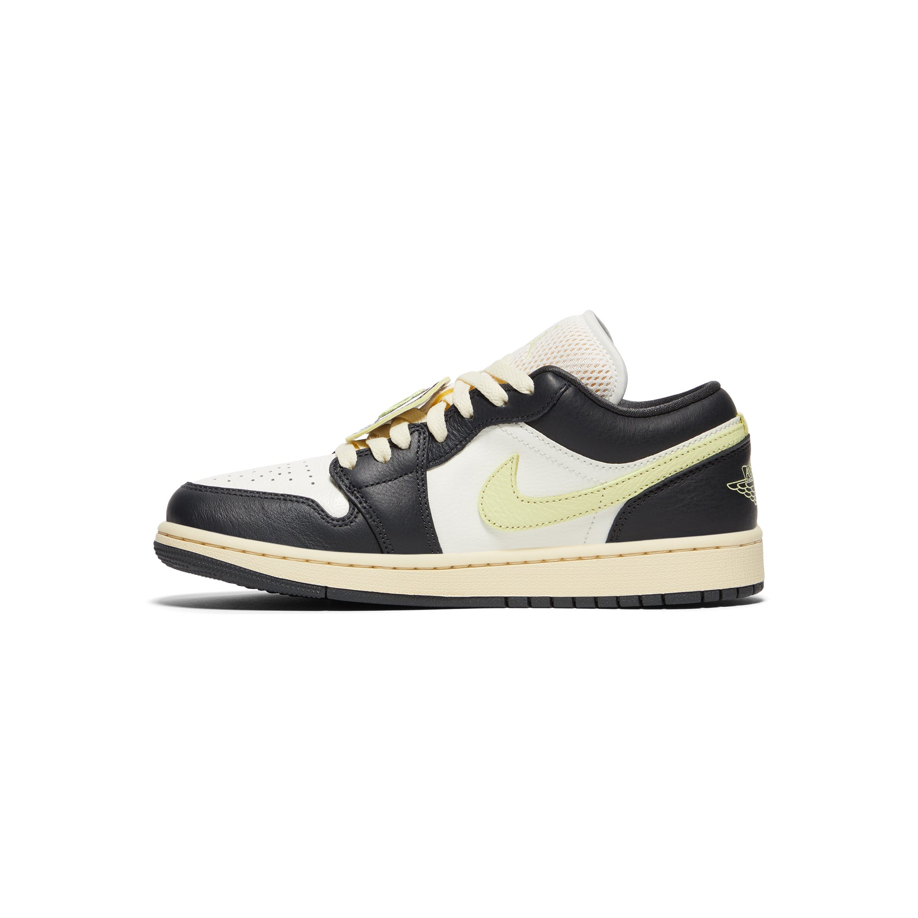 Air Jordan 1 Low SE Womens (Anthracite/Luminous green/Sail)