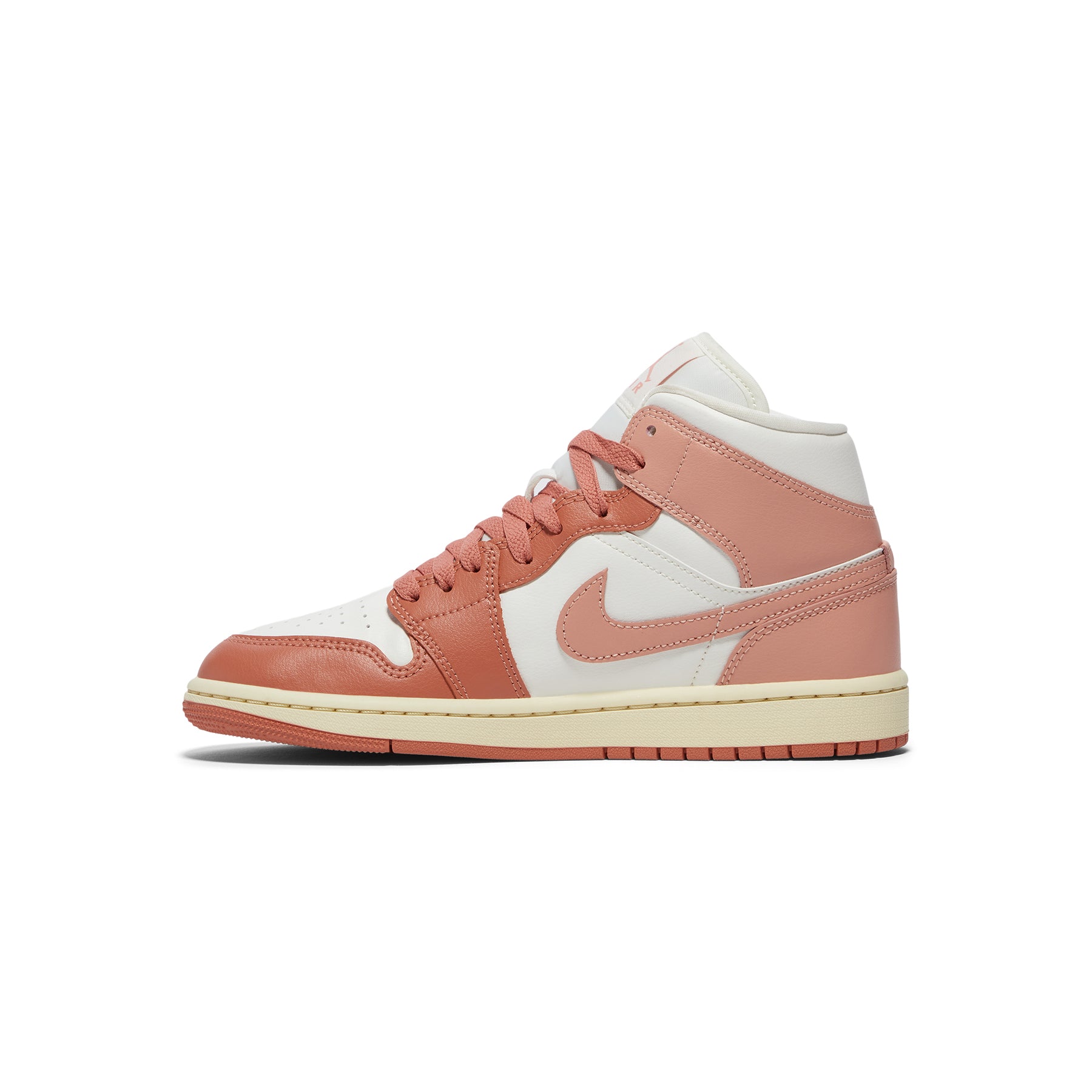 国内配送 NIKE W AIR JORDAN 1 MID SAIL/MADDER ROOT-MUSLIN Nike Womens Air Jordan 1 Mid (Sail/Light Madder Root/Muslin