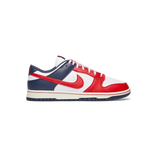 Nike Dunk Low Retro (White/University Red/Thunder Blue)