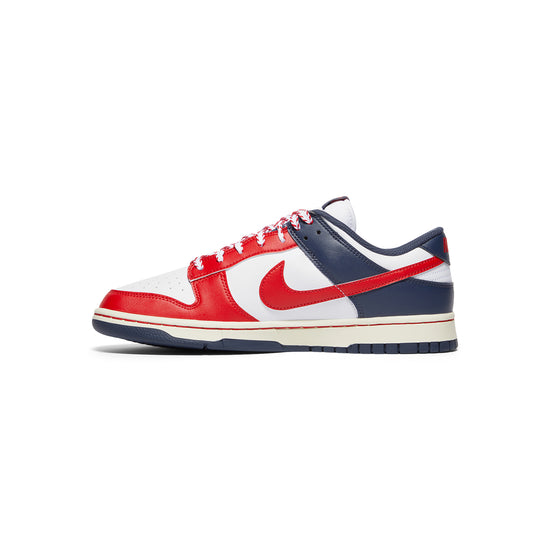 Nike Dunk Low Retro (White/University Red/Thunder Blue)