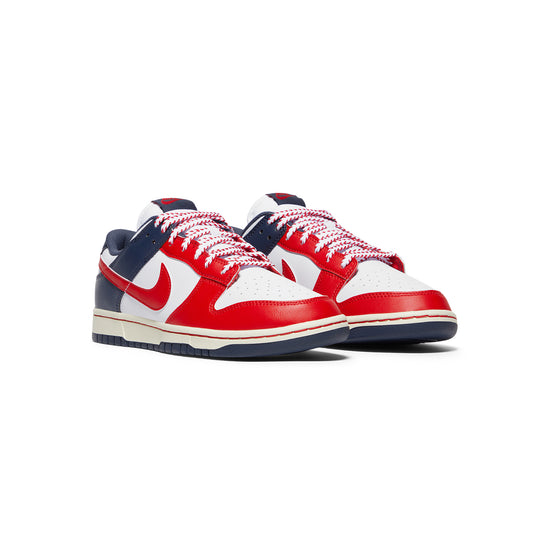 Nike Dunk Low Retro (White/University Red/Thunder Blue)