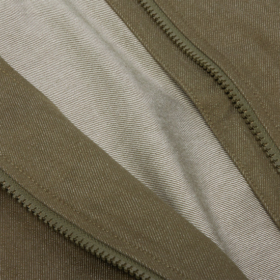Nike SB Denim Full-Zip Track Jacket (Medium Olive/White