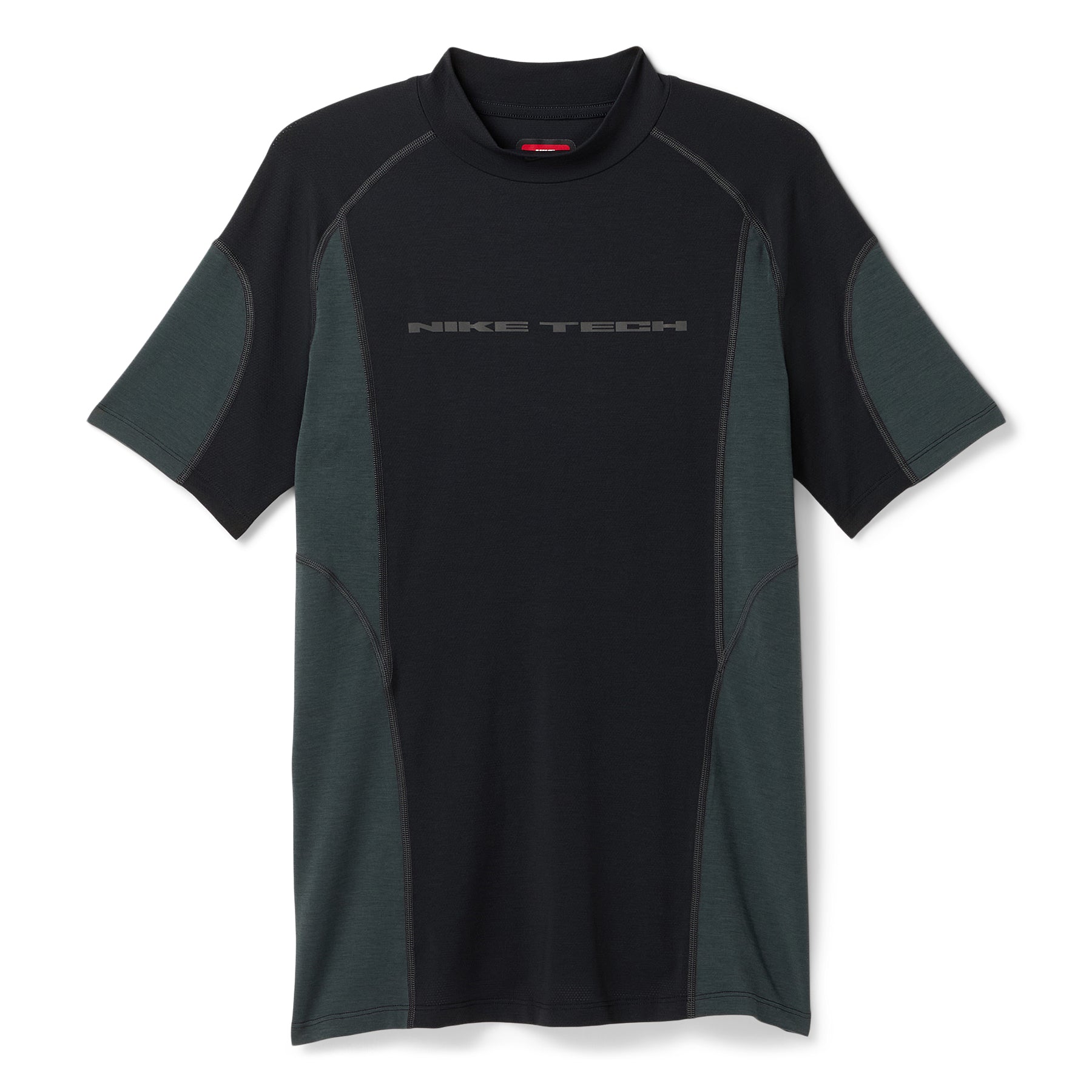 Nike Tech Dri-FIT Short-Sleeve Base Layer (Black/Anthracite)