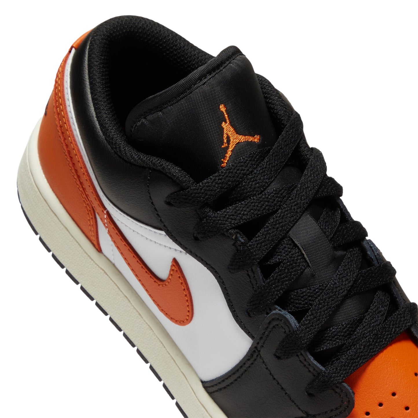 Air Jordan 1 Low Kids (Black/Starfish/White/Sail)