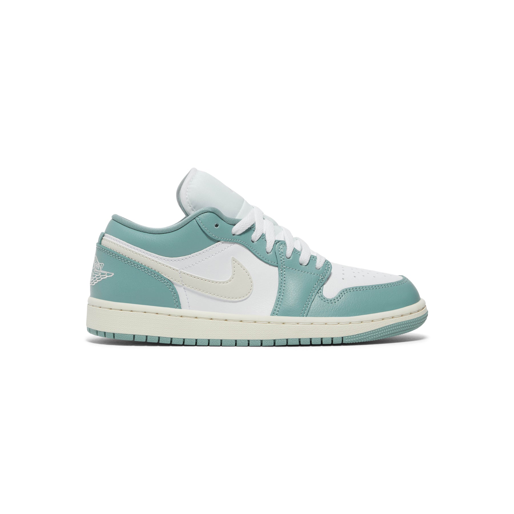 Nike Womens Air Jordan 1 Low (White/Light Orewood Brown/Cannon/Sail)