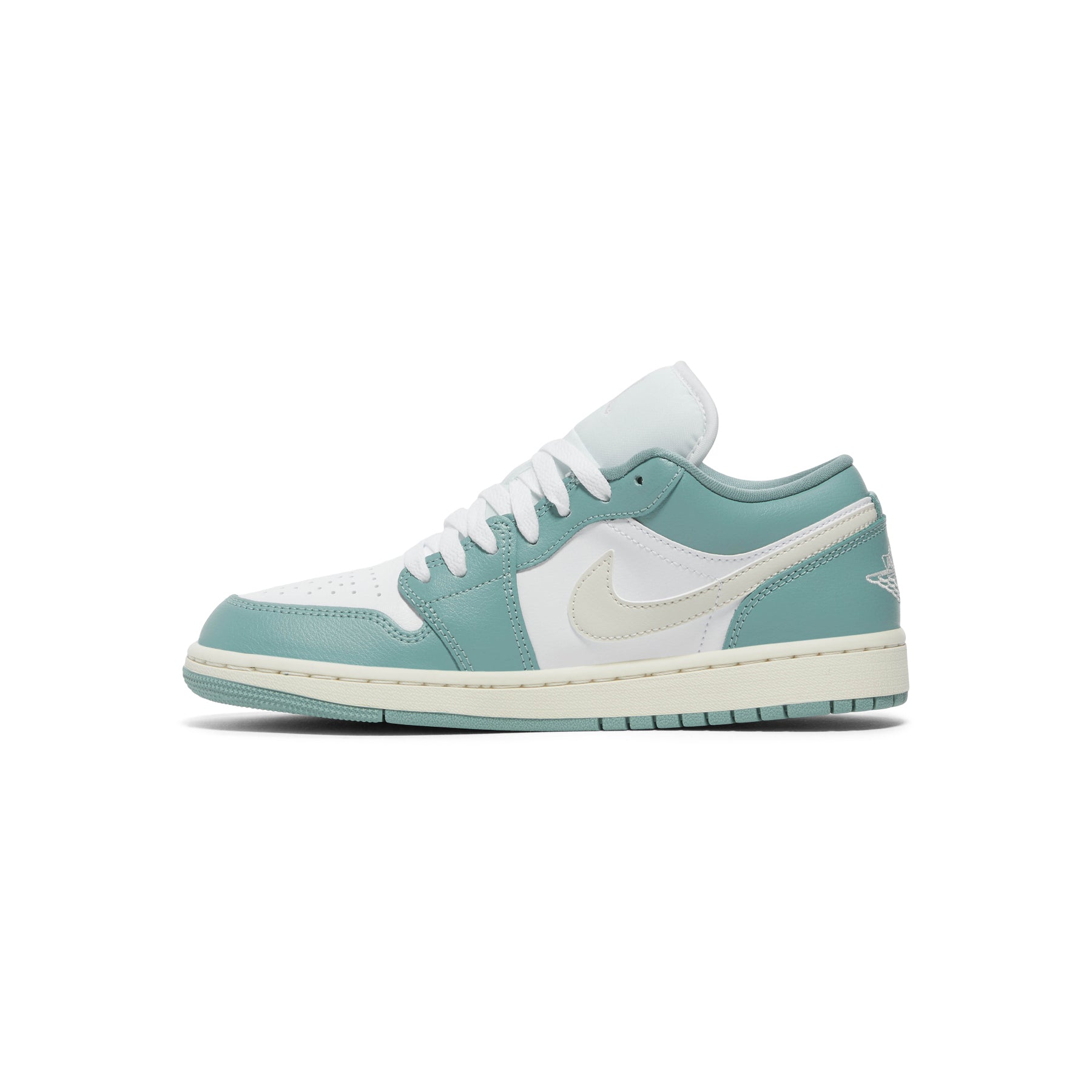 Nike Womens Air Jordan 1 Low (White/Light Orewood Brown/Cannon/Sail)