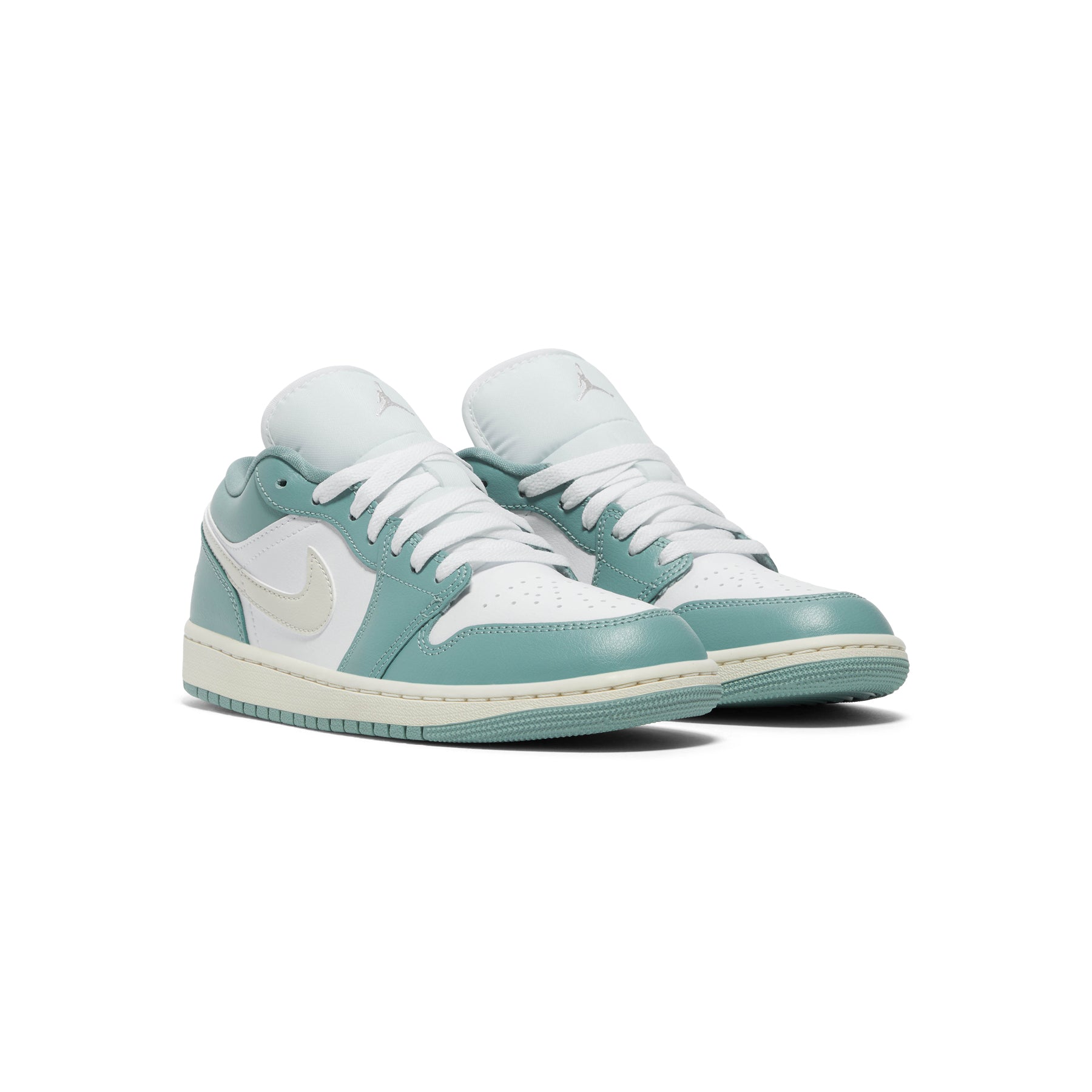 Nike Womens Air Jordan 1 Low (White/Light Orewood Brown/Cannon/Sail)