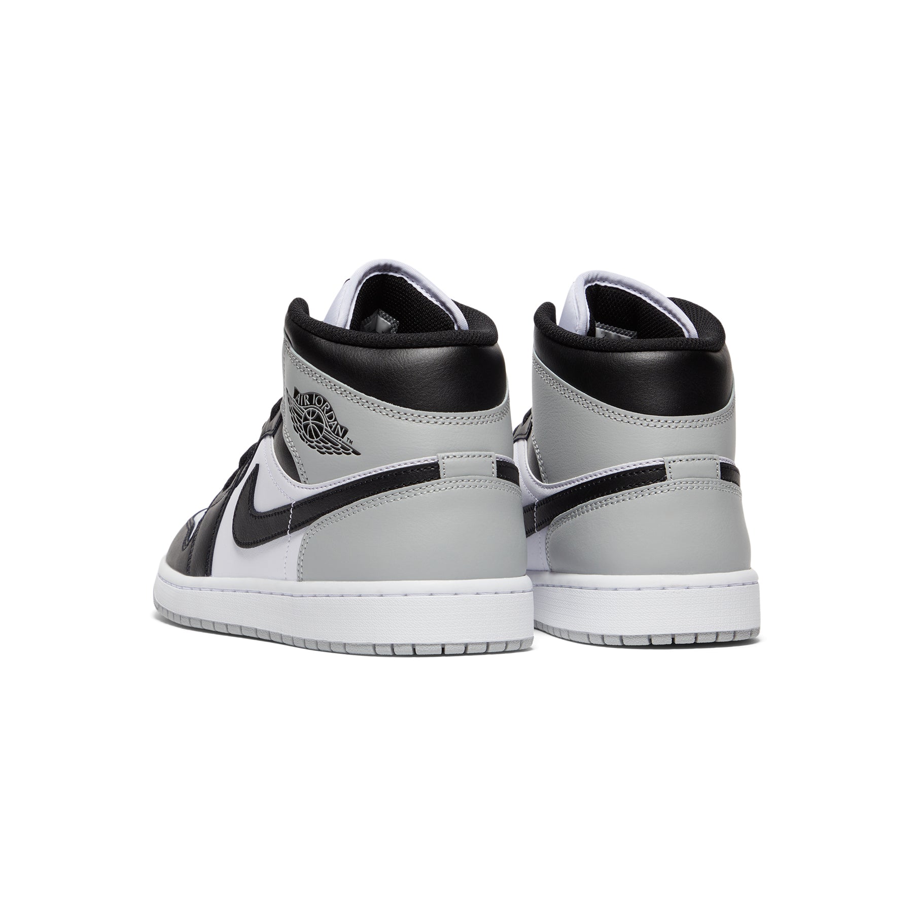 Air Jordan 1 Mid (White/Black/Light smoke grey)