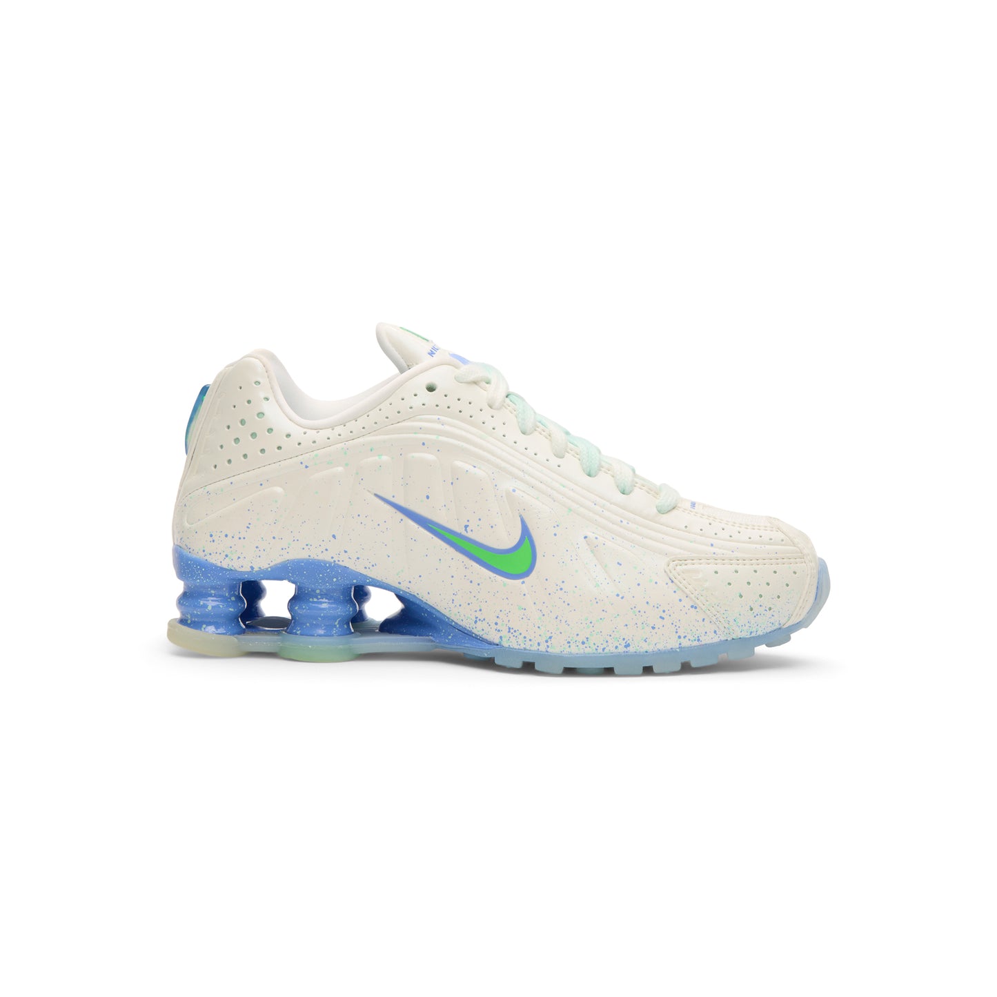 Nike Womens Shox R4 AB (Summit White/Green Strike)