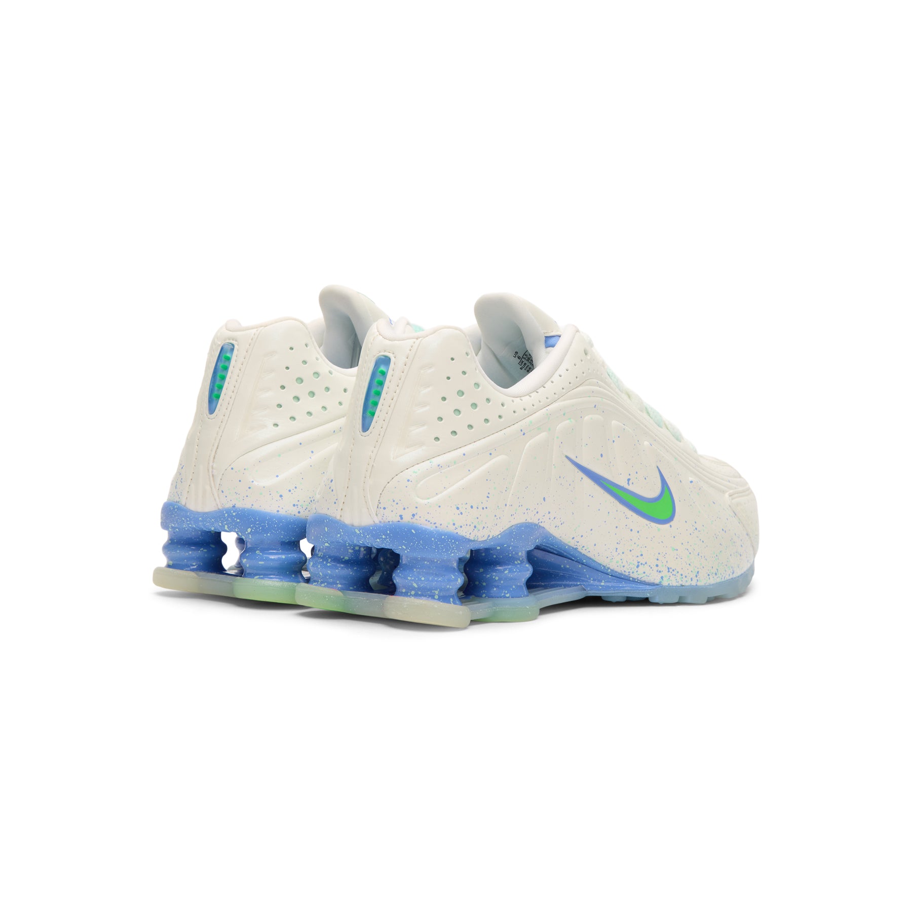 Nike Womens Shox R4 AB (Summit White/Green Strike)