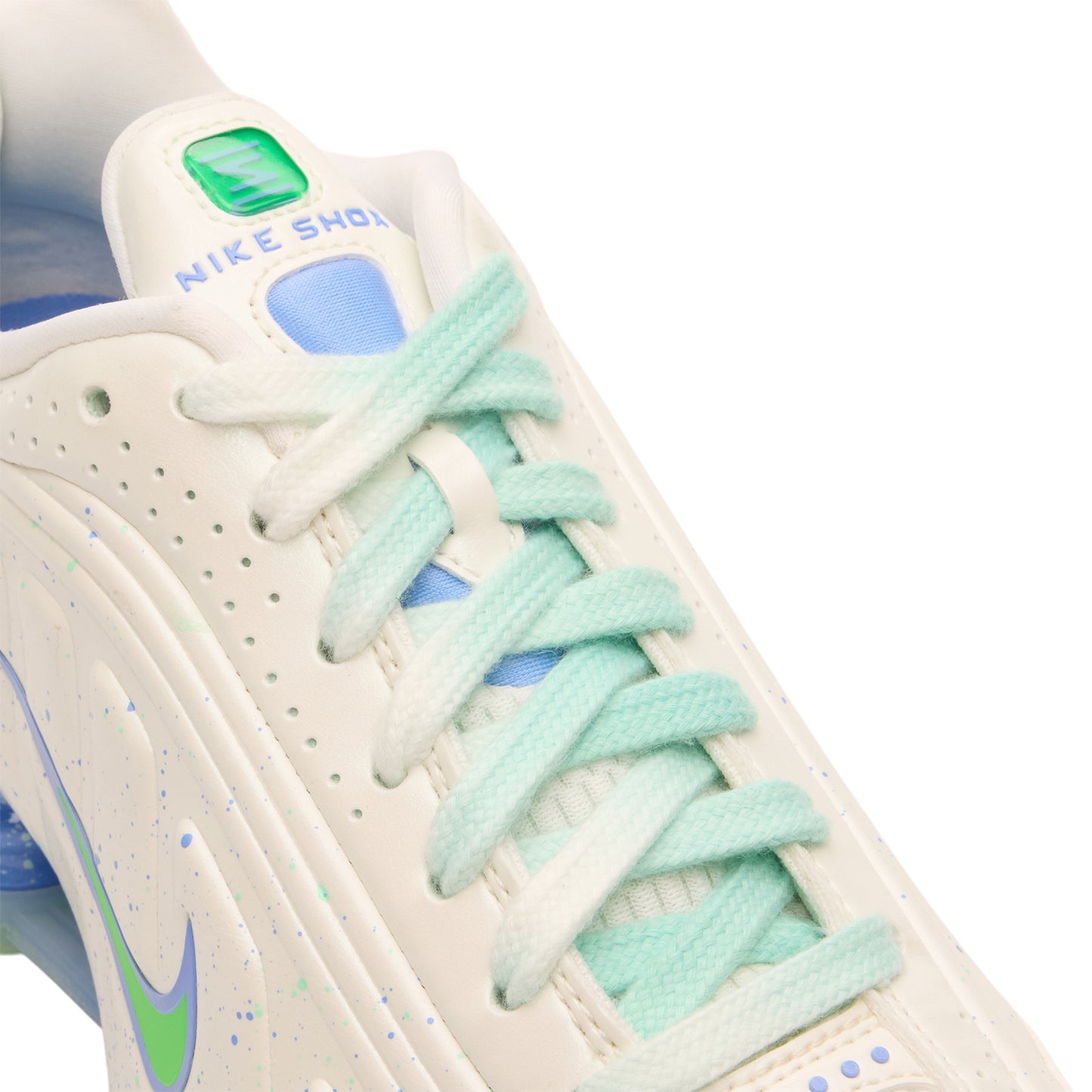 Nike Womens Shox R4 AB (Summit White/Green Strike)