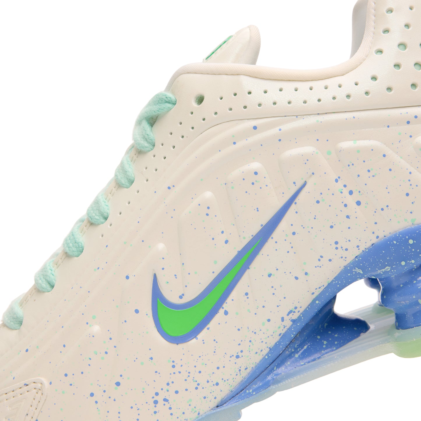 Nike Womens Shox R4 AB (Summit White/Green Strike)