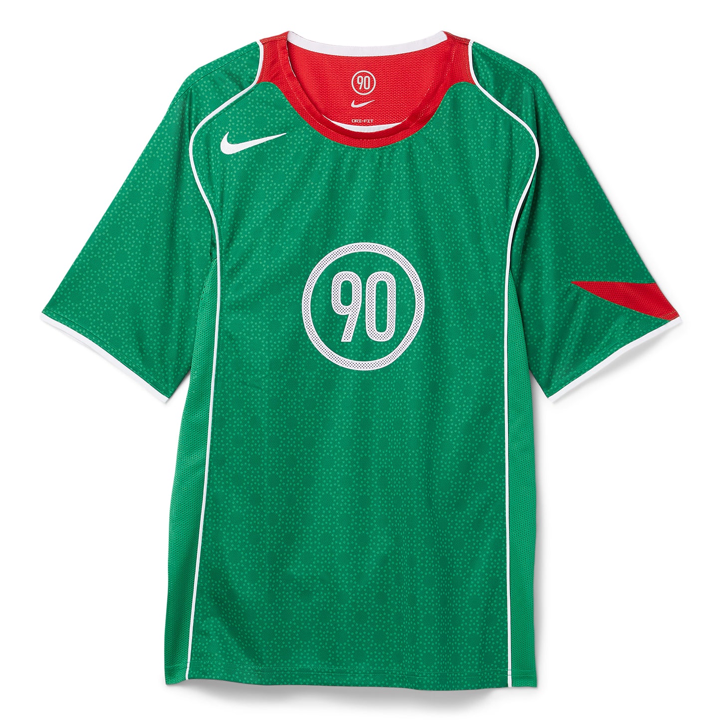 Nike Total 90 Dri-FIT Soccer Jersey (Classic Green/Sport Red/White)