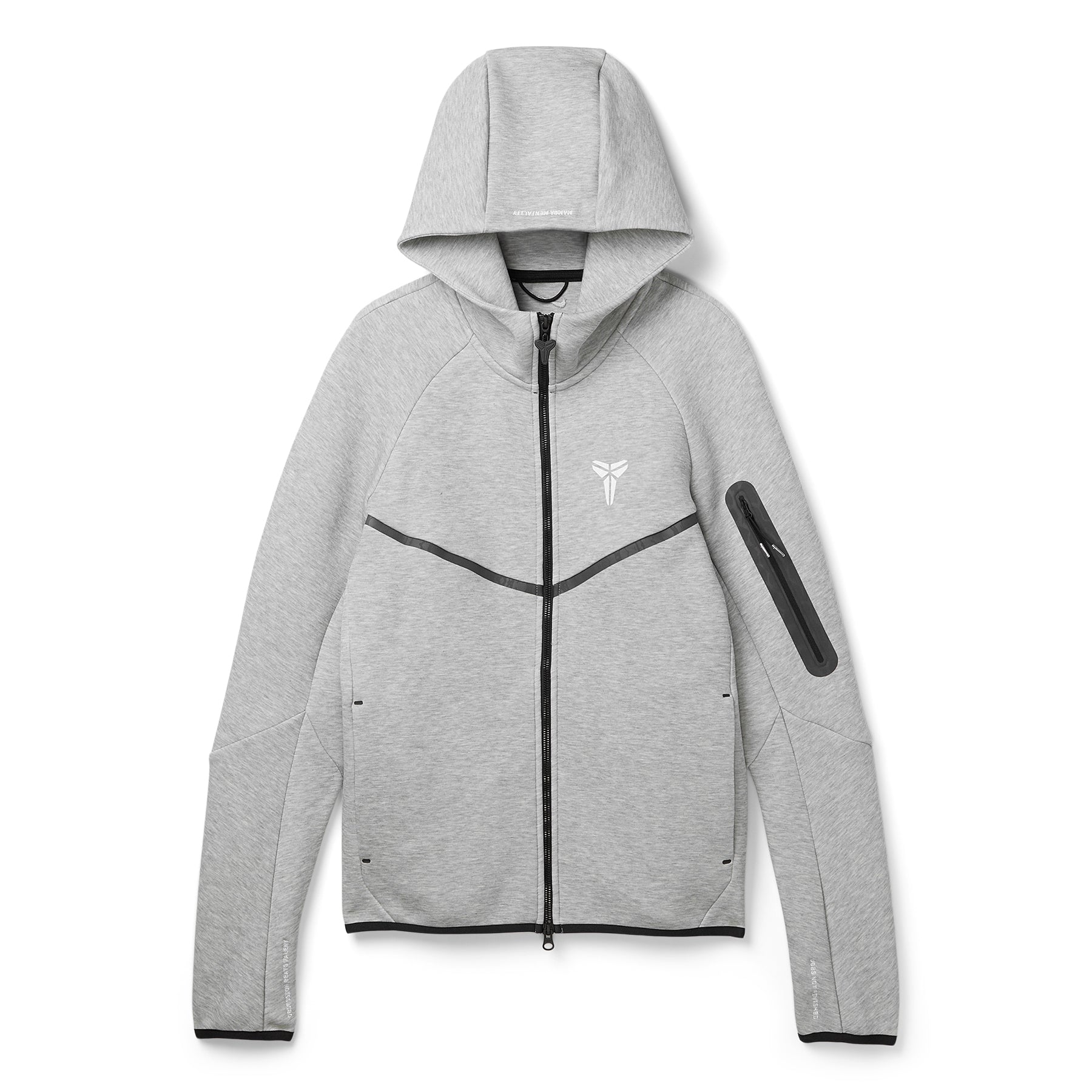 Nike Kobe Tech Fleece Full-Zip Windrunner Jacket (Dark grey heather/White)