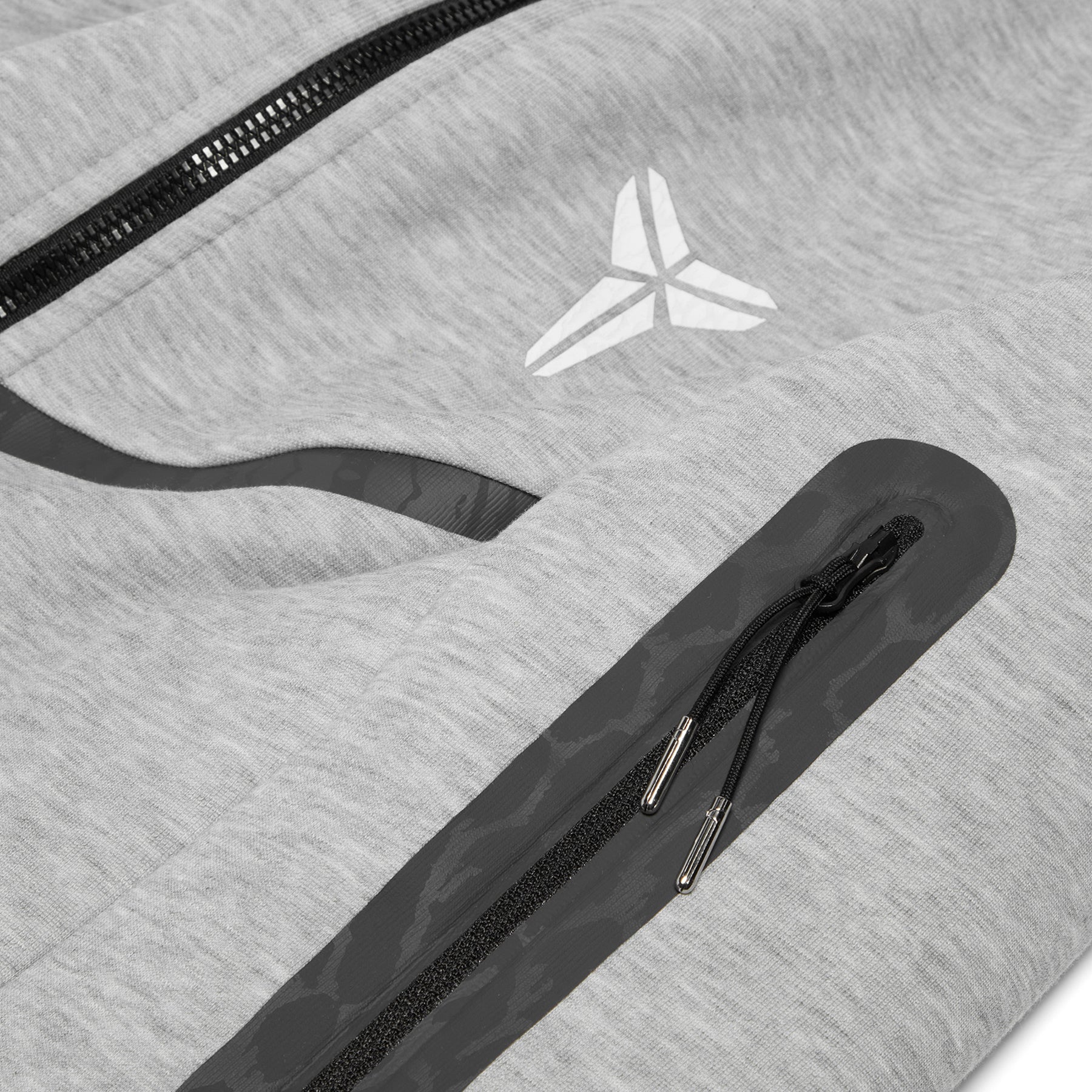 Nike Kobe Tech Fleece Full-Zip Windrunner Jacket (Dark grey heather/White)