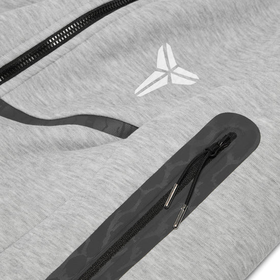Nike Kobe Tech Fleece Full-Zip Windrunner Jacket (Dark Grey Heather/White)