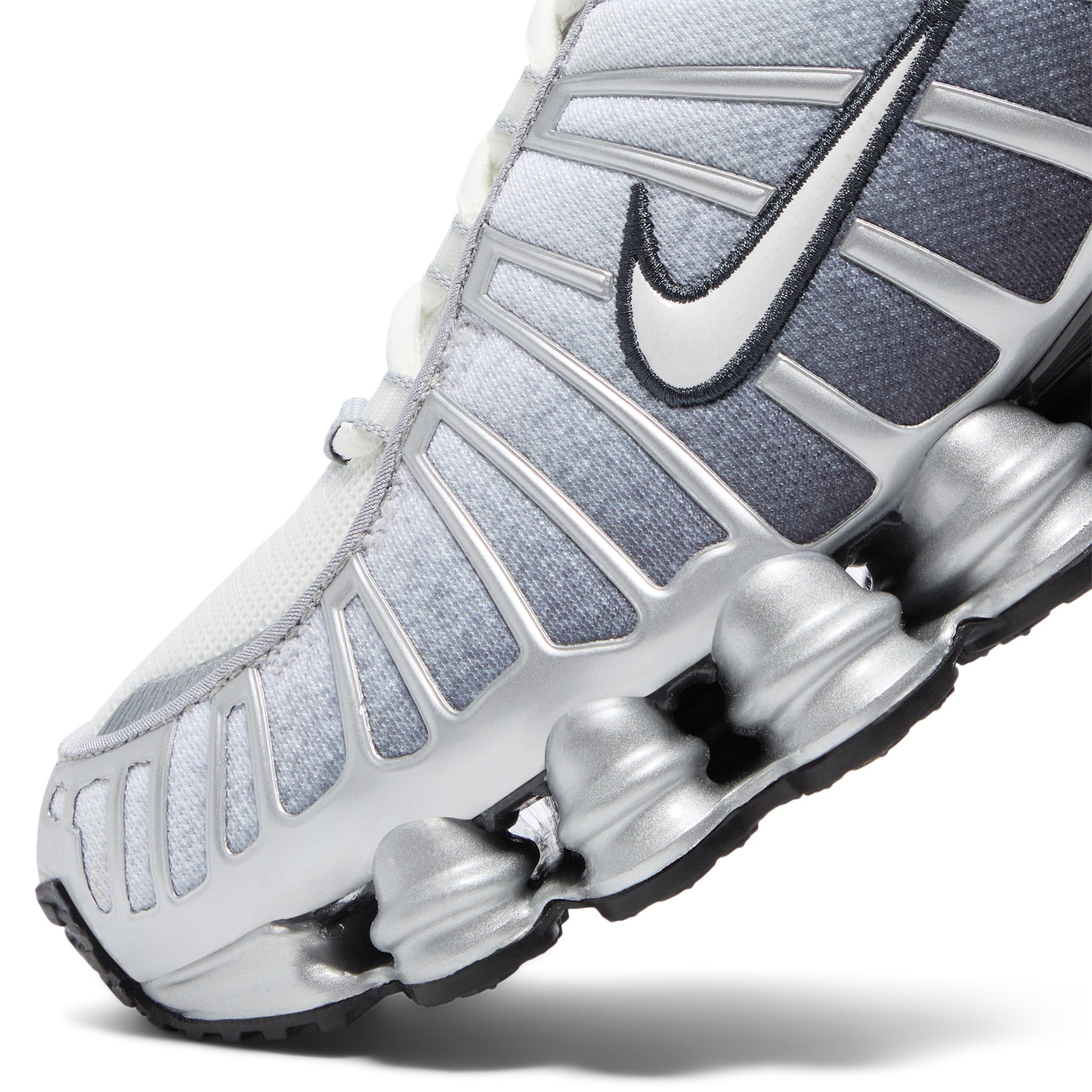 新品 NIKE SHOX TL Platinum and Silver 24.5 Nike Women's Shox TL Pure Platinum and Metallic Silver Shoes