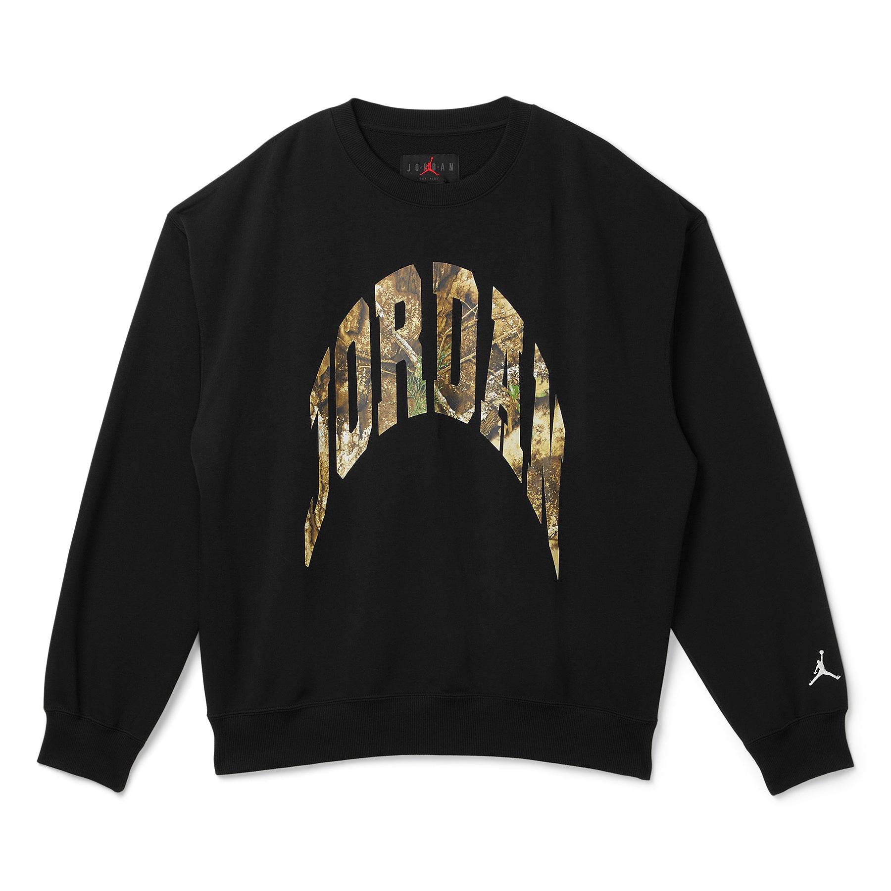 Nike Jordan Brooklyn French Terry Realtree Crewneck Sweatshirt (Black)
