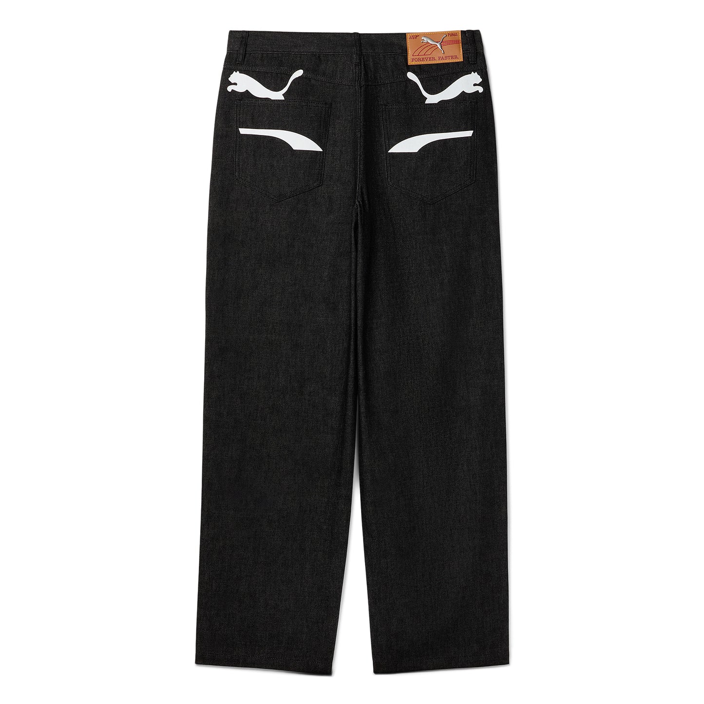 Puma x A$AP Rocky Printed Denim Pants (Black)