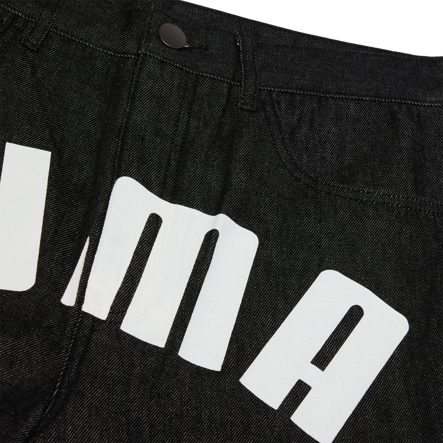 Puma x A$AP Rocky Printed Denim Pants (Black)