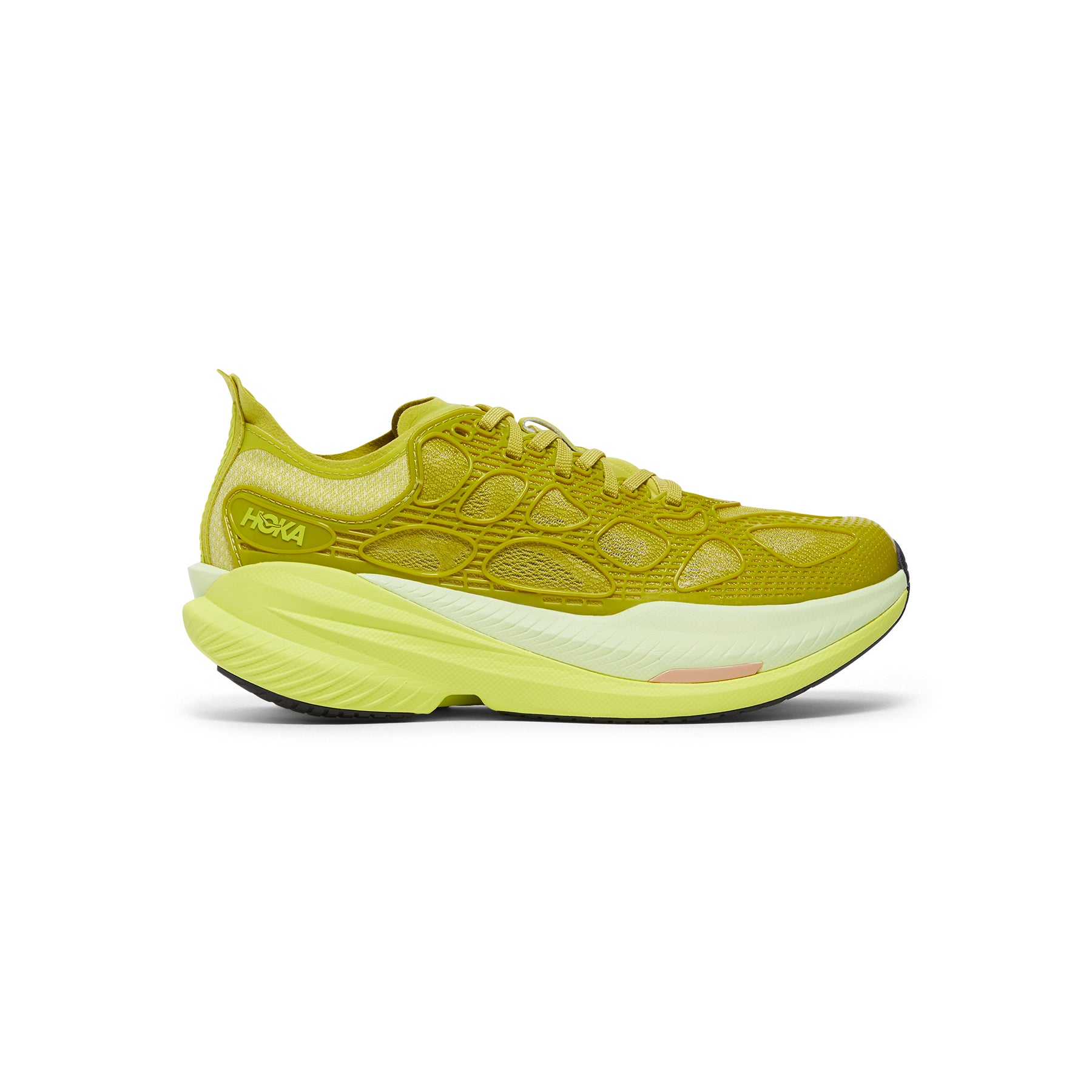 HOKA Mach X Caged (Pea Green/Hoka Citrus)