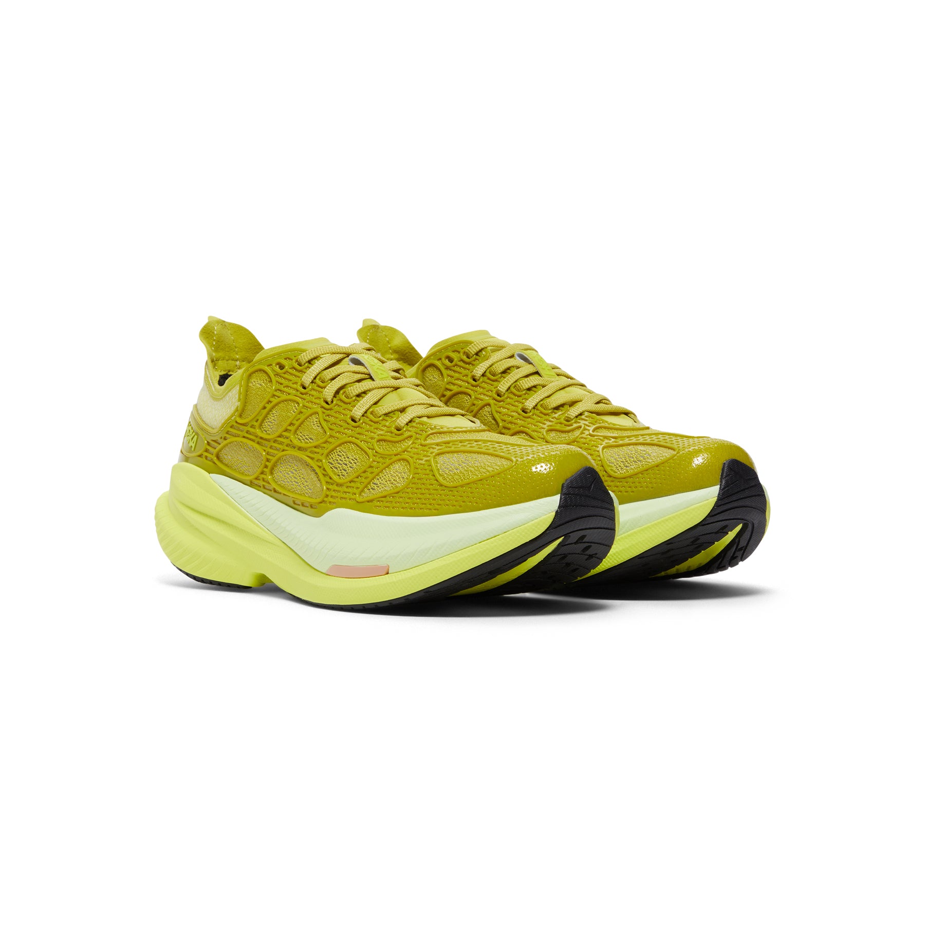 HOKA Mach X Caged (Pea Green/Hoka Citrus)