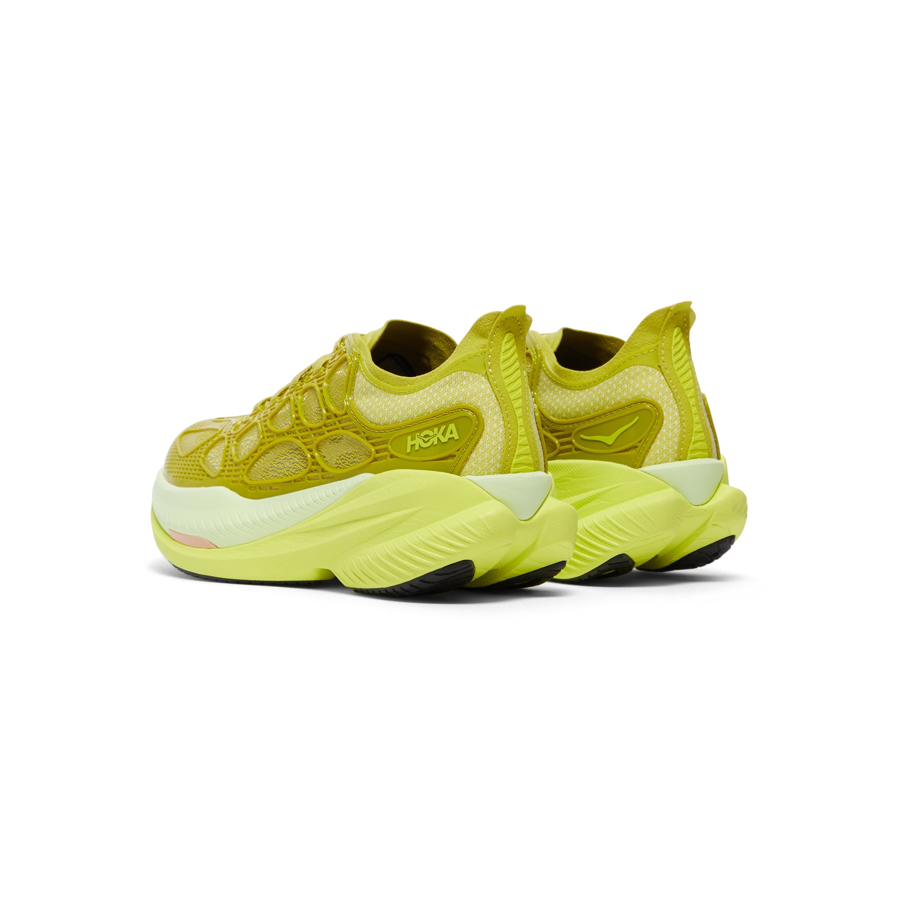 HOKA Mach X Caged (Pea Green/Hoka Citrus)