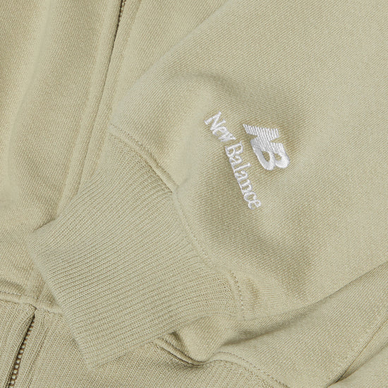 New Balance Made In USA Full Zip Hoodie (Olivine)