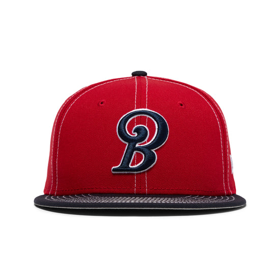 New Era x Brain Child 59Fifty Restricted Fitted Cap (Navy/Scarlet)