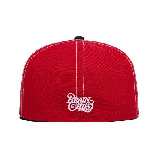 New Era x Brain Child 59Fifty Restricted Fitted Cap (Navy/Scarlet)