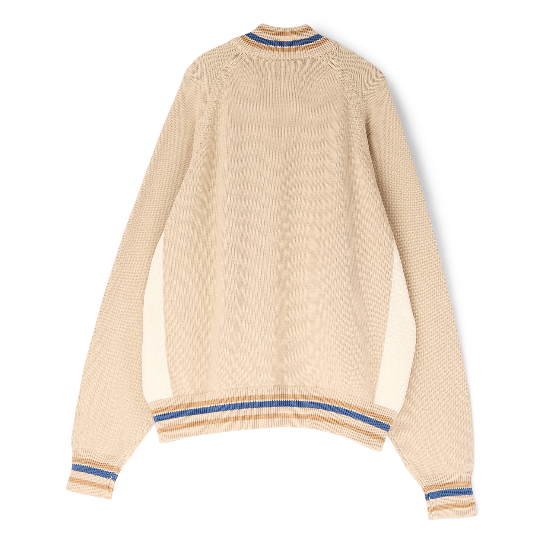 Adidem Asterisks Knit Sport Zip Up Sweater (Beige) – CNCPTS