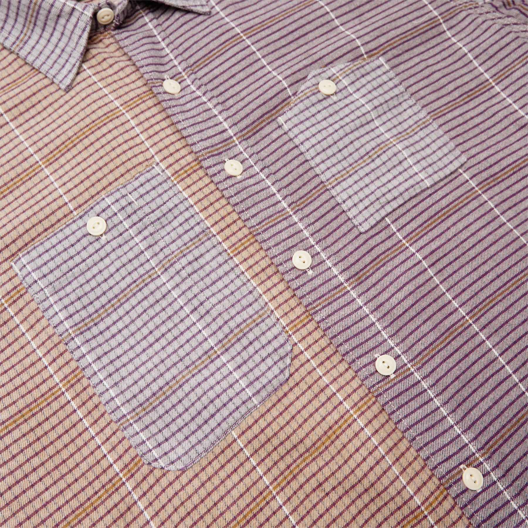 Engineered Garments Work Shirt (Multi Color Cotton Color Block Check)