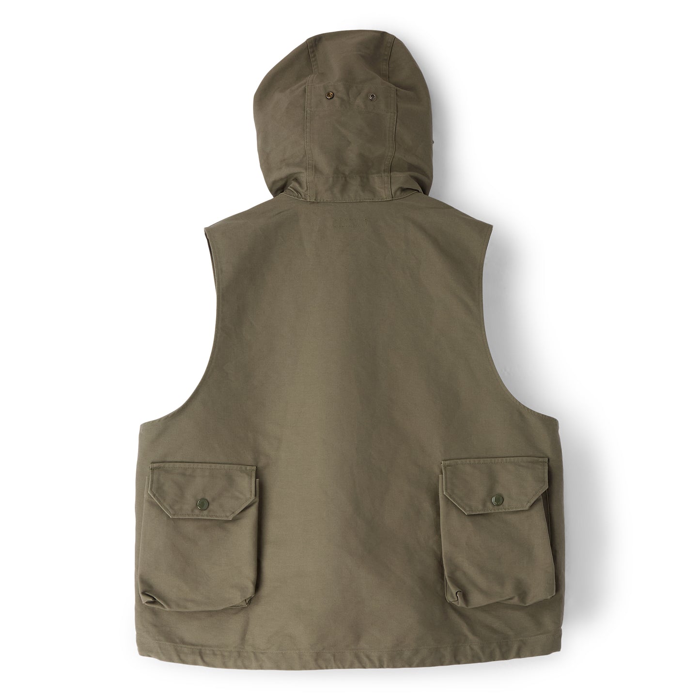 Engineered Garments Field Vest (C - Olive Cotton Double Cloth)