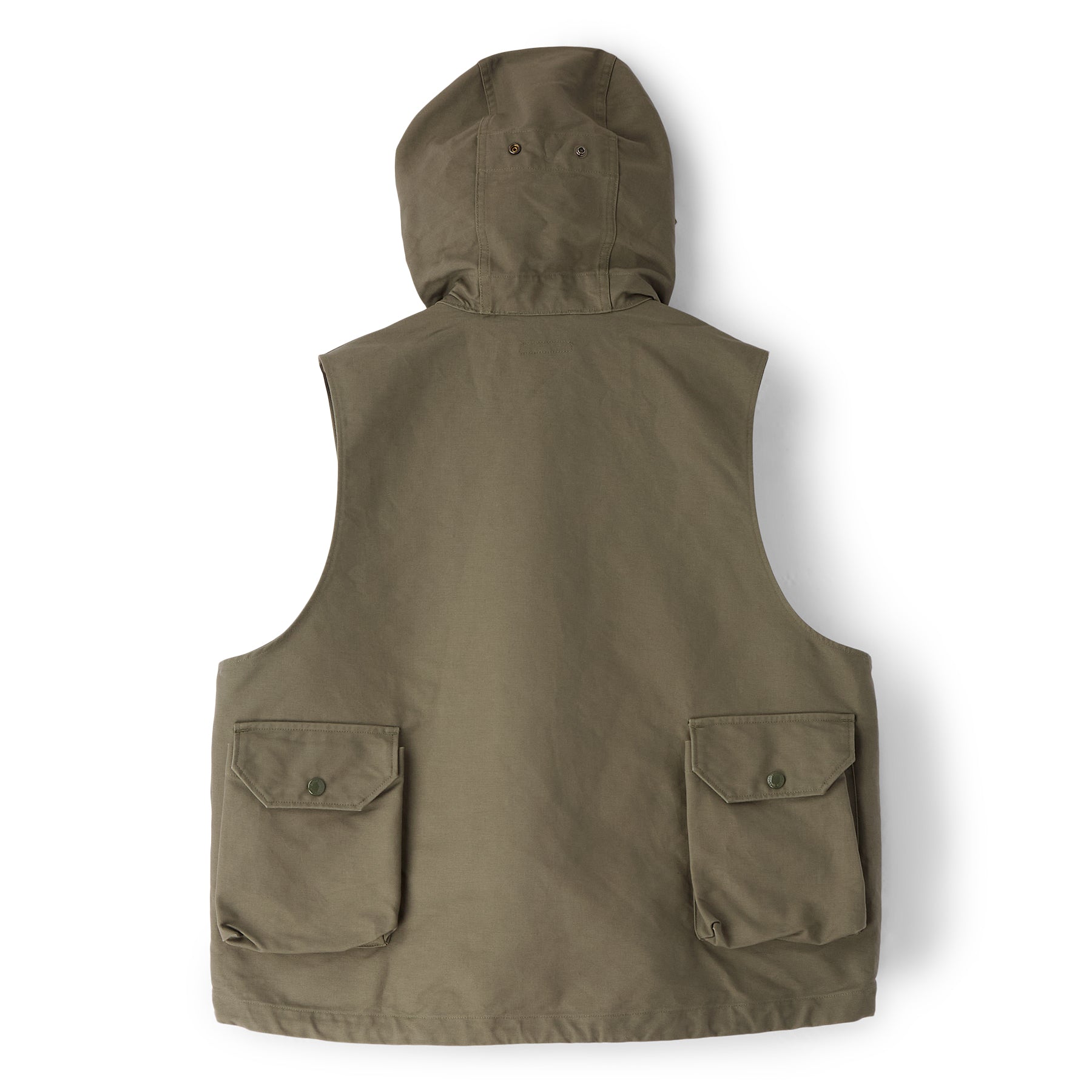 Engineered Garments Field Vest (C - Olive Cotton Double Cloth)