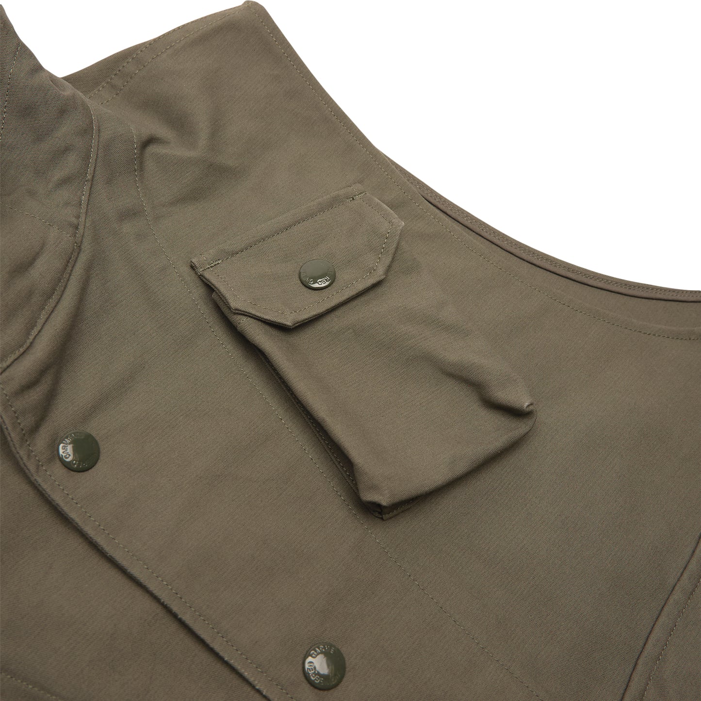 Engineered Garments Field Vest (C - Olive Cotton Double Cloth)