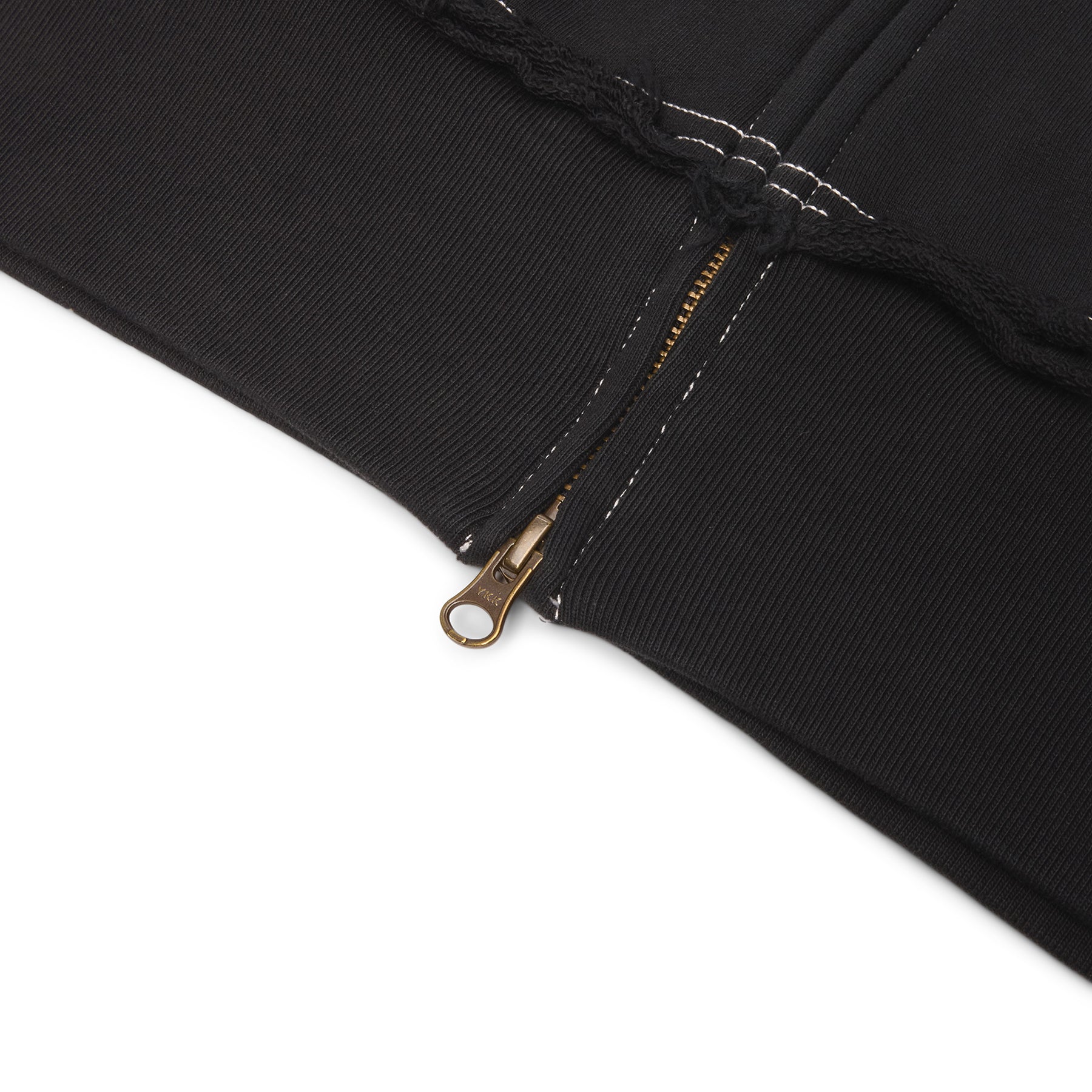 Adidem Asterisks Frayed Collegiate Hoodie (Black/Cream)