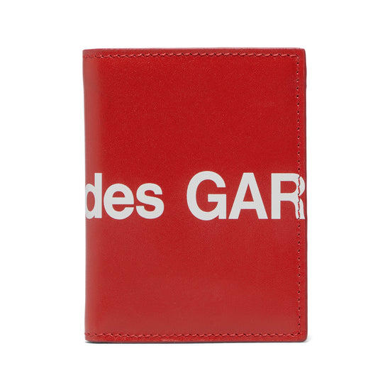 Comme Des Garcons Huge Logo Bi-Fold Wallet (Red)