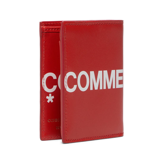 Comme Des Garcons Huge Logo Bi-Fold Wallet (Red)