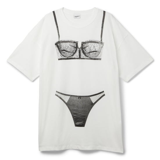 Vaquera Trompe L'Oeil Tall T-Shirt (White)