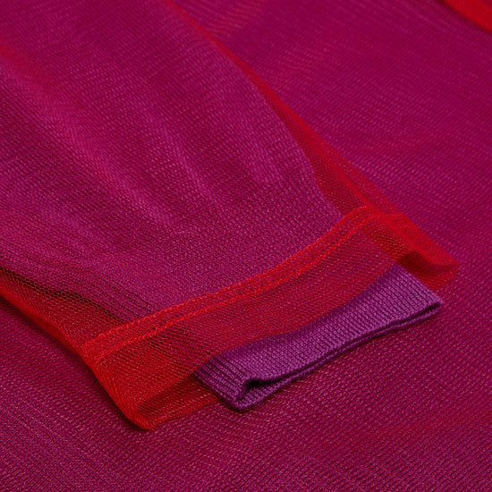 Comme Des Garcons Double Layered Top (Purple/Red)