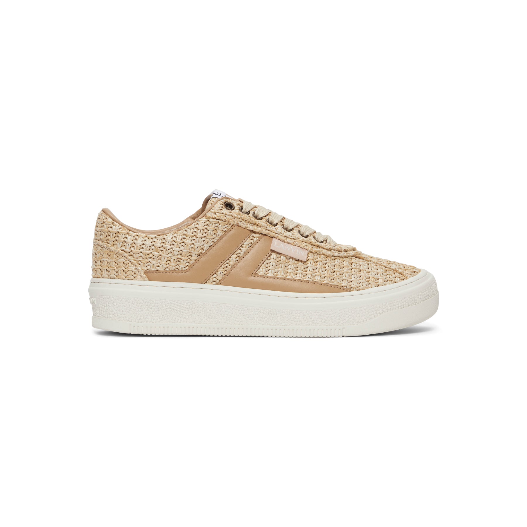 Lanvin Cash Raffia Sneakers (Natural)