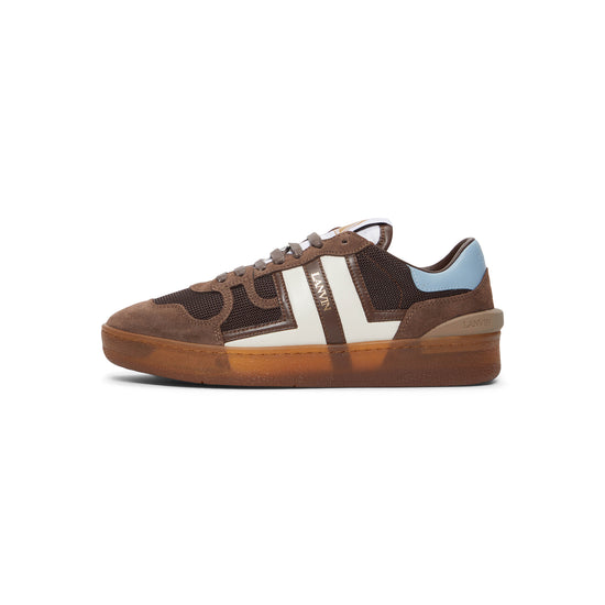 Lanvin Clay Mesh Sneakers (White/Brown)