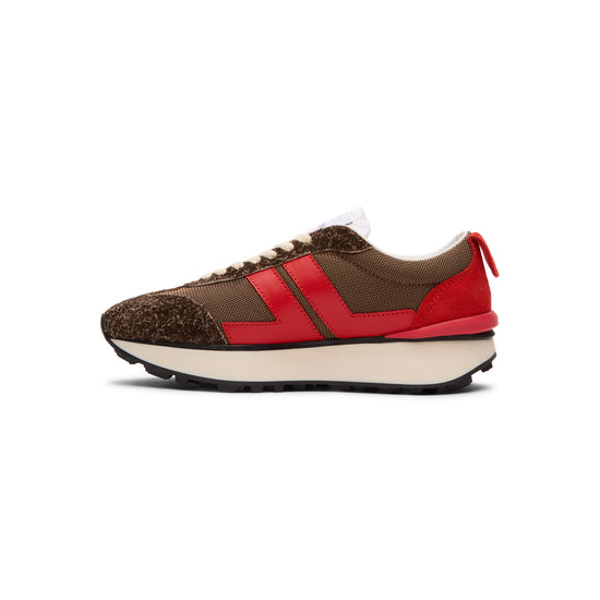 Lanvin Bumpr Mesh Sneakers (Brown/Red) – CNCPTS display picture 1