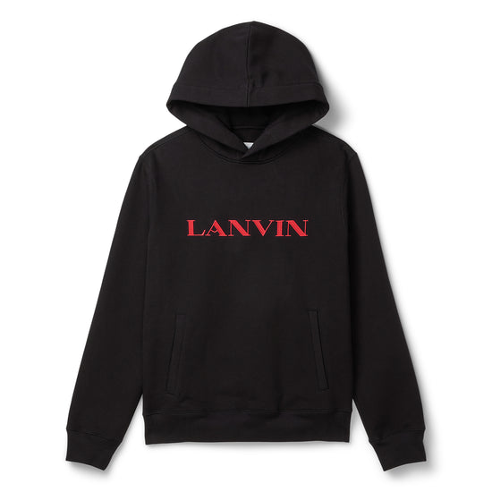 Lanvin Embroidered Logo Hoodie (Black)